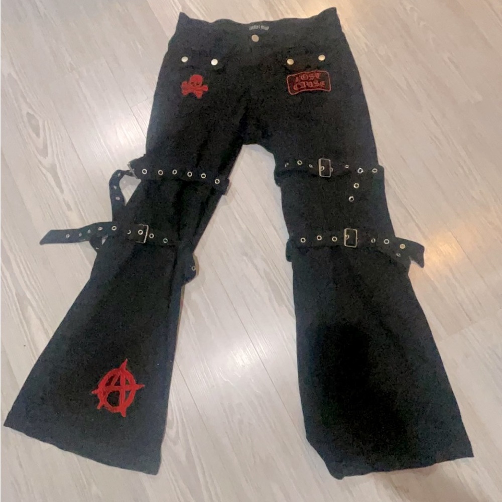 Current Mood Flared Patchwork Pants